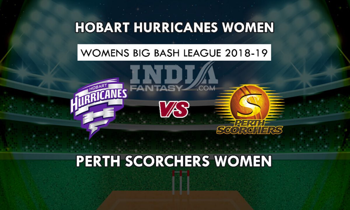 Hb W Vs Ps W Dream11 Grand League Team Hobart Hurricanes Women Vs Perth Scorchers Women India Fantasy