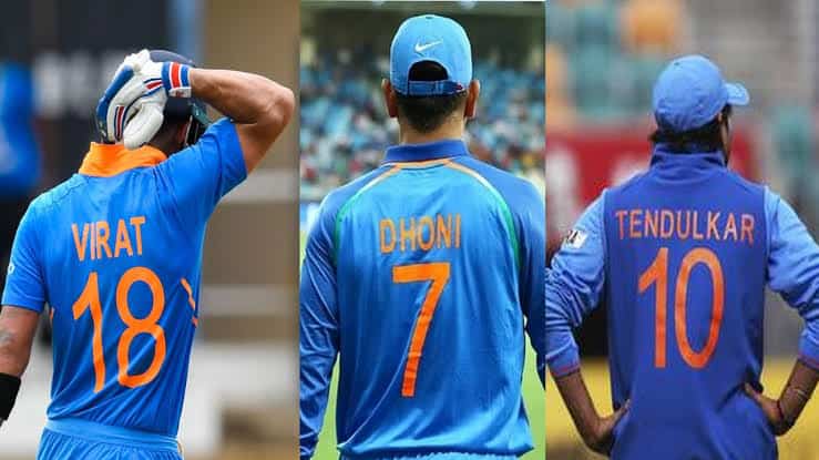 indian cricket team t shirt number